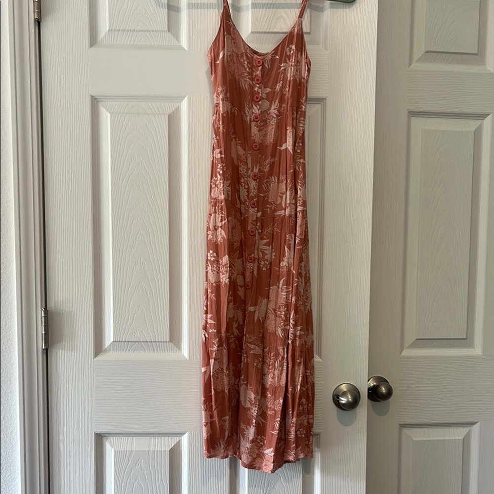 Floral Maxi Dress in Rose Pink